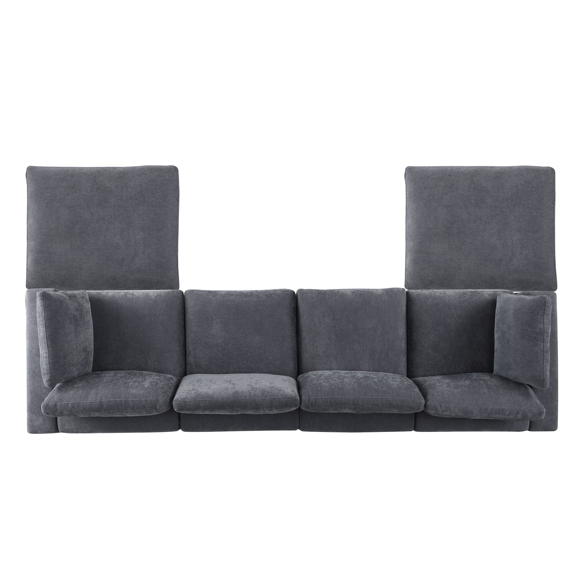 Montreal U-Shaped Modular Sofa in Grey