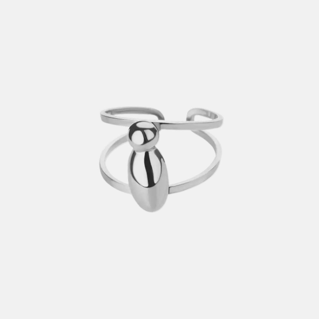Puffy Letter Ring
