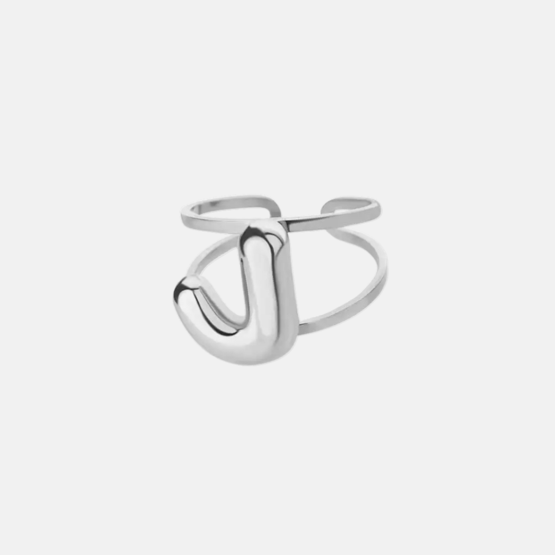 Puffy Letter Ring