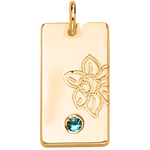Load image into Gallery viewer, Personalized Name Dainty Satellite Chain Birth Flower &amp; Stone Necklace
