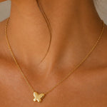 Load image into Gallery viewer, Butterfly Mother of Pearl Necklace
