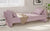 Pink Modern Linen Upholstered Chaise Lounger Daybed