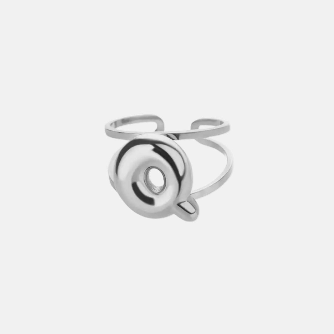 Puffy Letter Ring