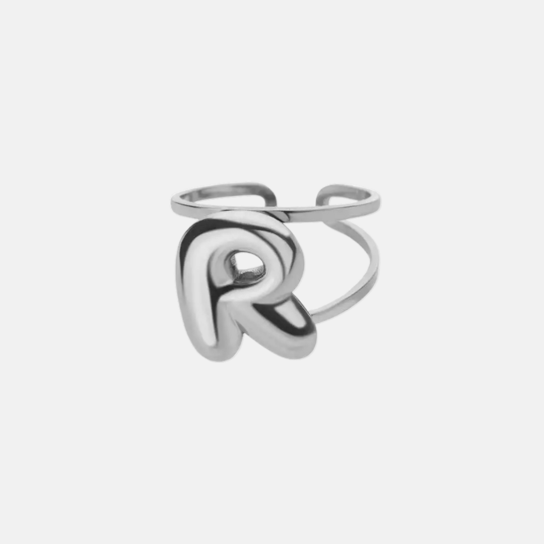 Puffy Letter Ring