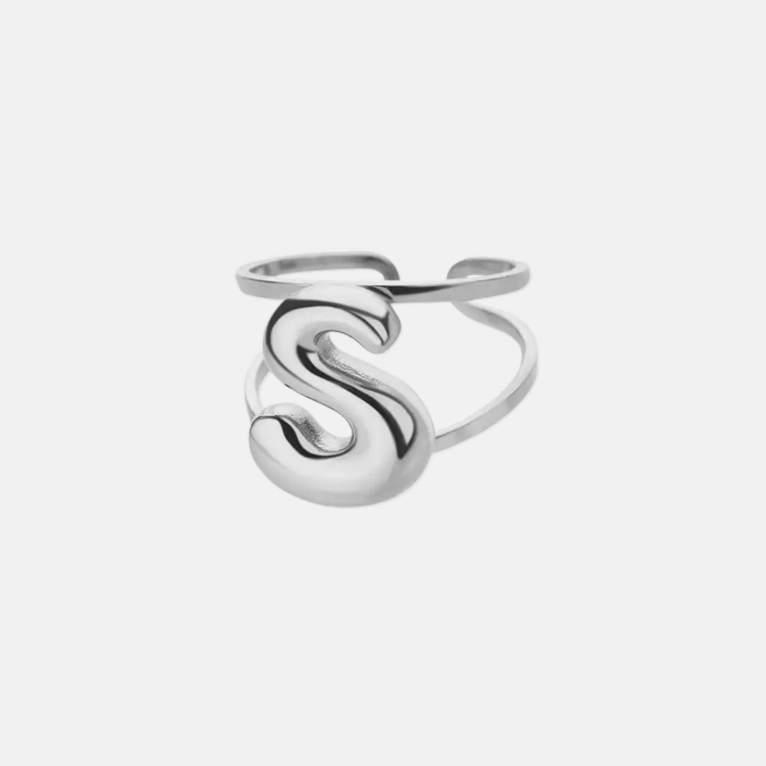 Puffy Letter Ring