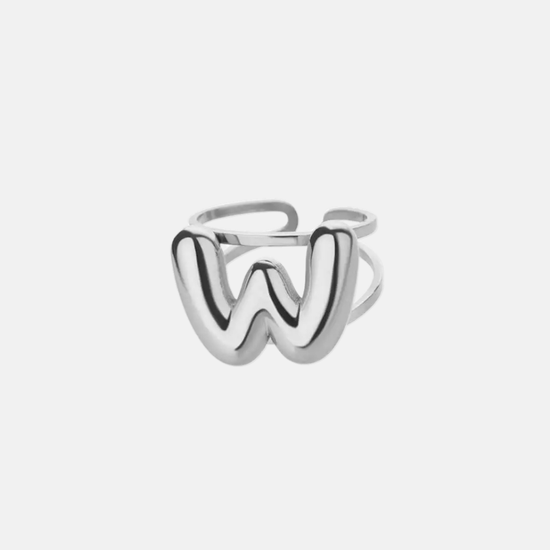Puffy Letter Ring