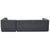 Mombasa 3-Seat Compressed Sofa in Dark Grey