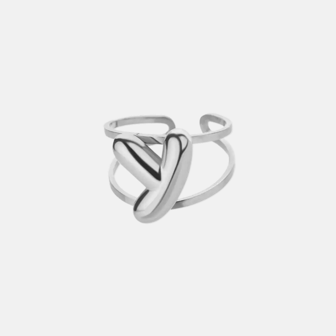 Puffy Letter Ring