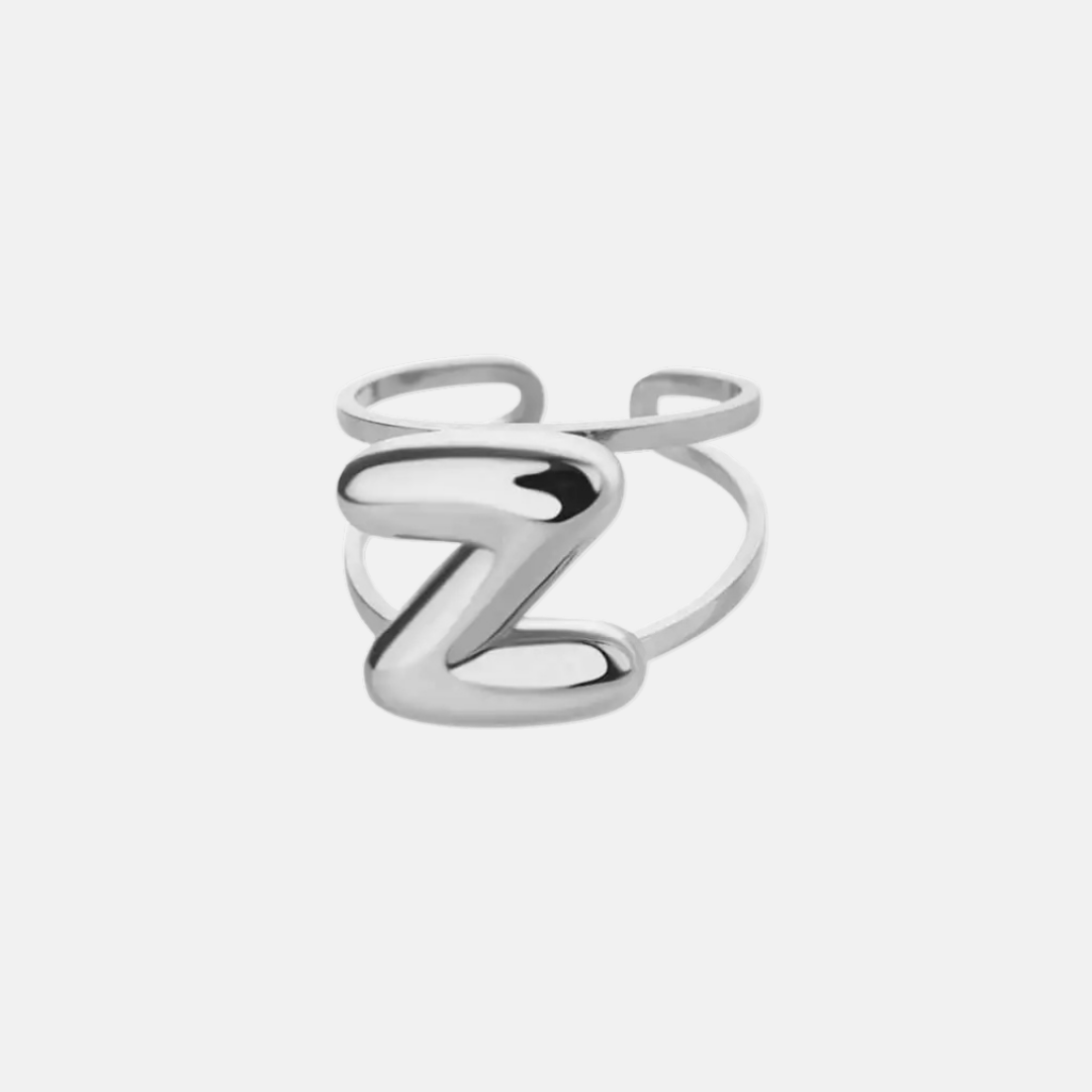 Puffy Letter Ring