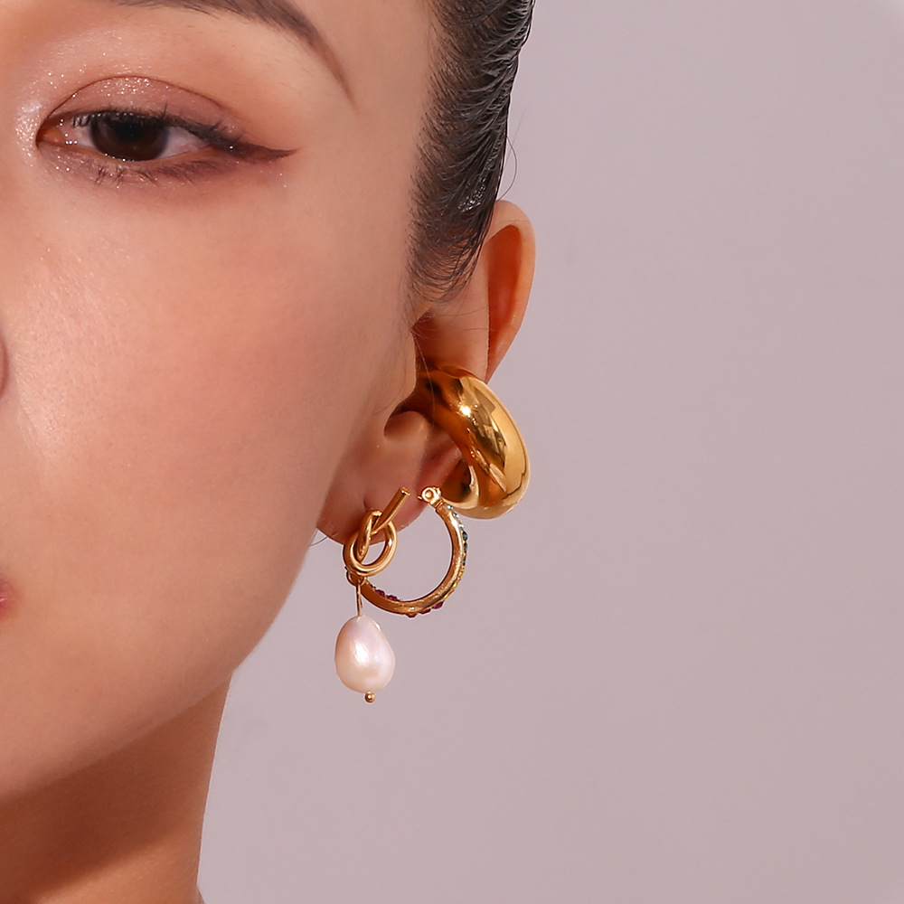Knot Pearl Earrings Knot Pearl Stud Earrings