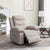 Power Recliner Chair with Adjustable Massage Function - Velvet Electric Armchair With Heating System & Side Pockets