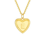 Load image into Gallery viewer, 14k Dainty Heart Pendant Letter Initial Necklace

