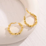 Load image into Gallery viewer, 14k Deluxe Textured Spiral Hoop Earrings
