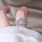 Load image into Gallery viewer, 14k Lovers Loop Diamond Heart Ring
