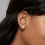 Load image into Gallery viewer, Classic Diamond Stud Earrings Round Stone Earrings

