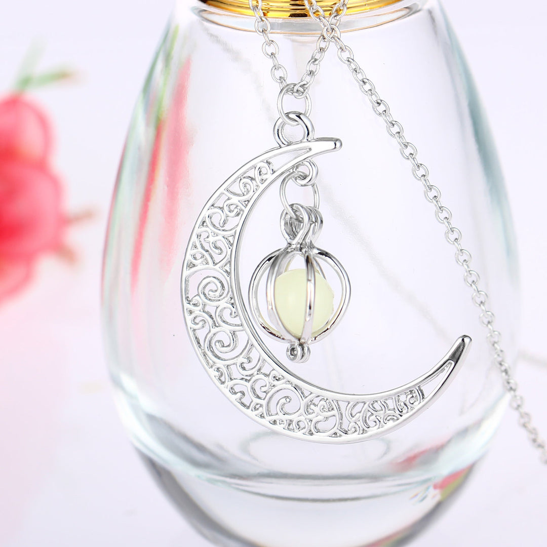 Glowing Moon Crystal Healing Necklace