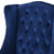 High-Backed Button-Tufted Diamond Stitch Accent Chair Upholstered In Navy Blue Velvet