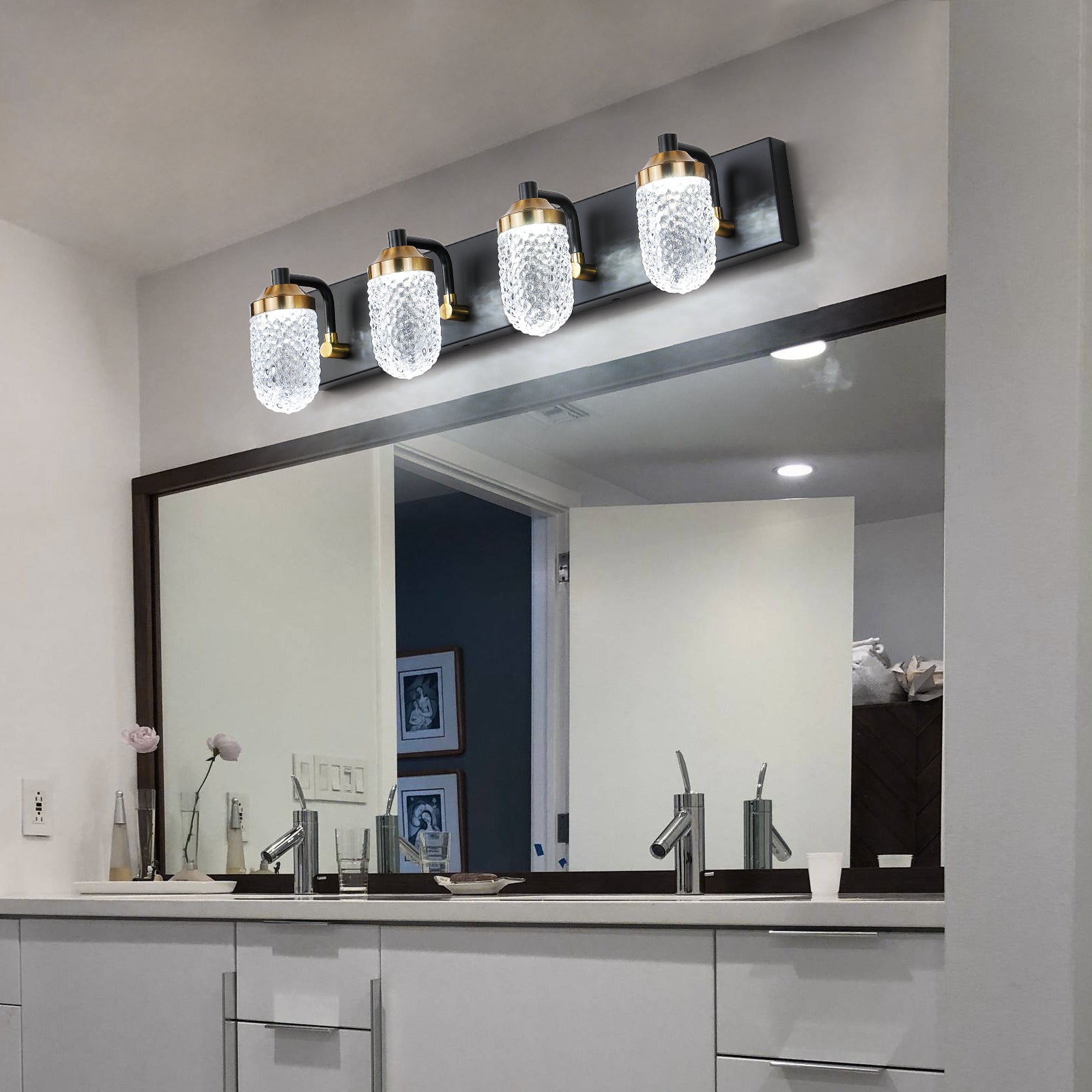 Aestin's Vanity Lights With 4 LED Bulbs For Bathroom Lighting