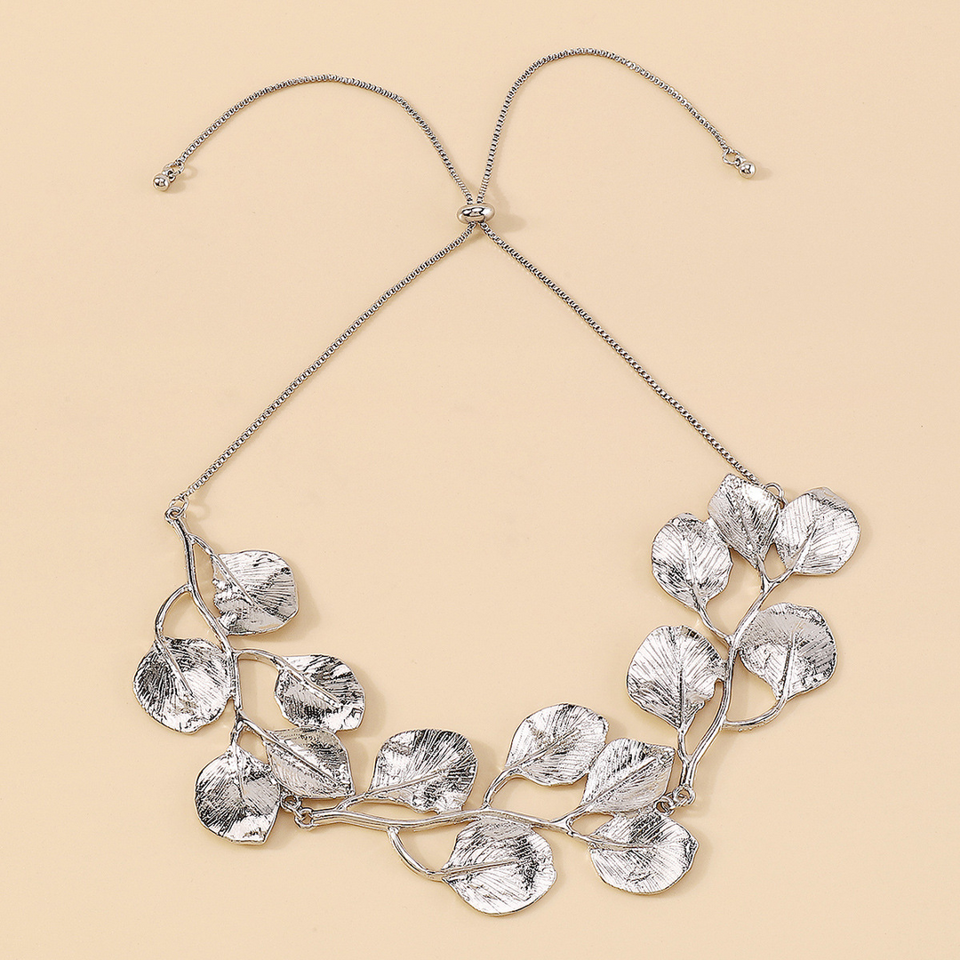 Golden Leaf Vintage Fig Leaf Necklace