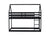 Black Twin Over Twin Rubber Wood Floor Bunk Bed