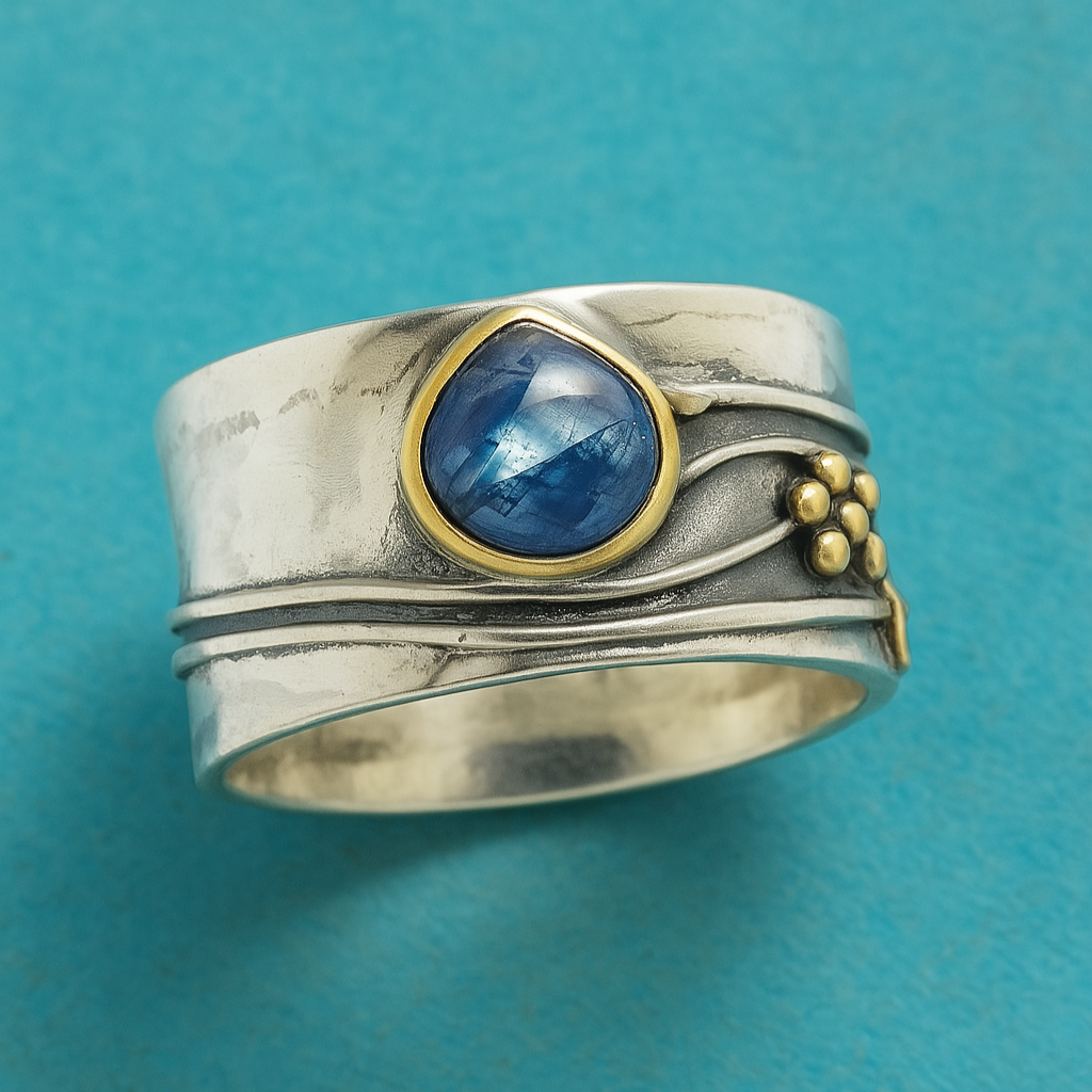 Sparkling Gemstone Bohemian Meditation Ring