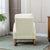 Cream Teddy Upholstered Modern Rocking Chair