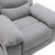 Power Recliner Chair with Adjustable Massage and Heating Function In Light Gray Velvet