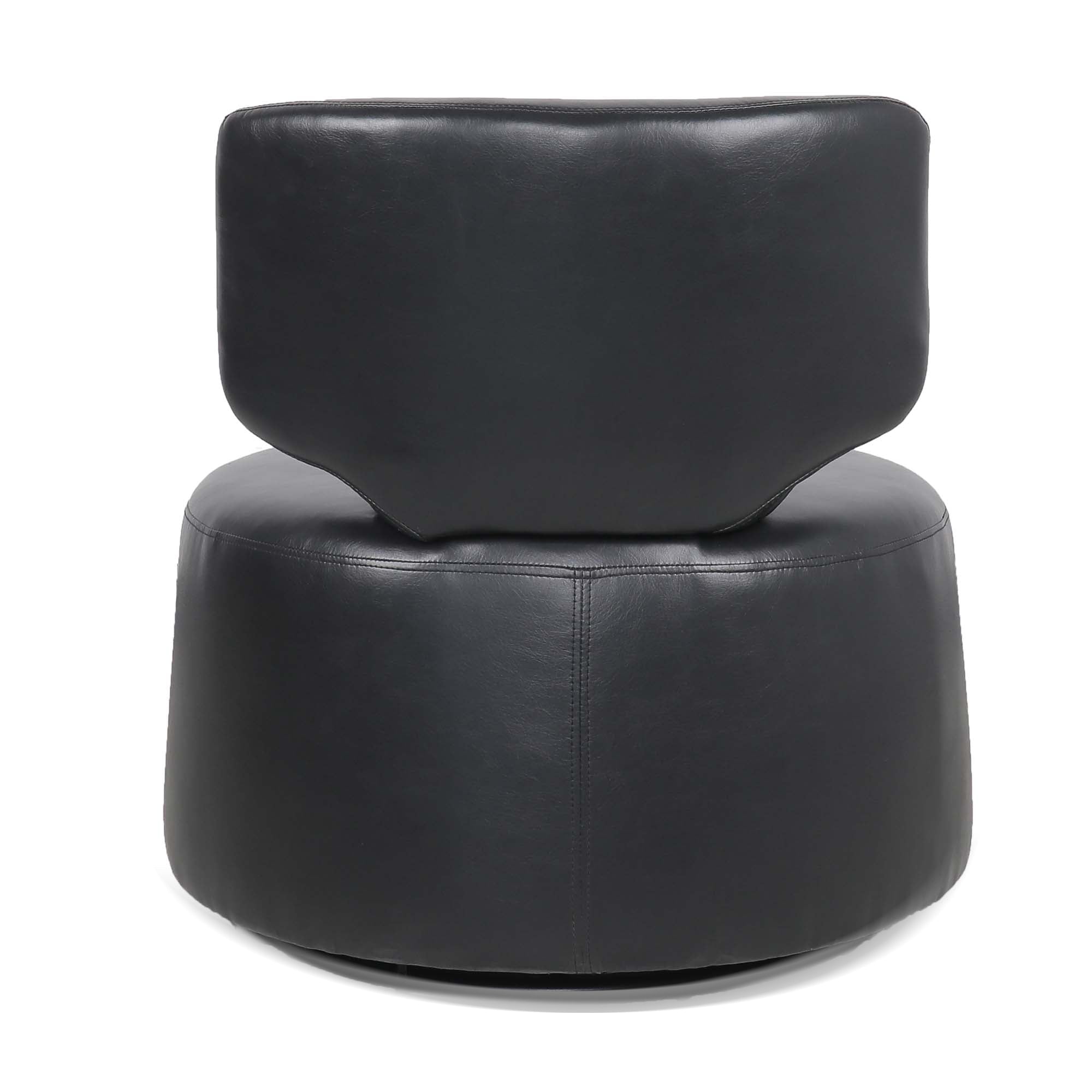 Minimal Black 360-Degree Swivel Chair