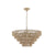 5 Tier Farmhouse Woven Rattan Bohemian Style Chandelier