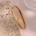 Load image into Gallery viewer, 18k Adjustable Snake Bracelet
