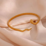 Load image into Gallery viewer, 18k Adjustable Snake Bracelet
