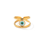 Load image into Gallery viewer, 18k Bohemian Evil Eye Rings
