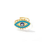 Load image into Gallery viewer, 18k Bohemian Evil Eye Rings
