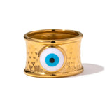 Load image into Gallery viewer, 18k Bohemian Evil Eye Rings

