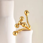 Load image into Gallery viewer, 18k Bold Layered Ball Wrap Ring
