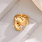 Load image into Gallery viewer, 18k Chunky Droplet Wrap Around Ring
