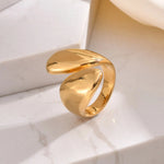 Load image into Gallery viewer, 18k Chunky Droplet Wrap Around Ring
