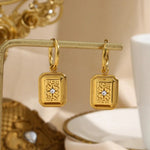 Load image into Gallery viewer, 18k Cuban North Star Tarot Necklace and Earring
