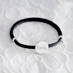 Load image into Gallery viewer, 18k Custom Suede Circle Name Bracelet
