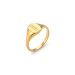 Load image into Gallery viewer, 18k Dainty Floral Signet Rings
