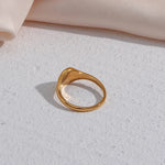 Load image into Gallery viewer, 18k Dainty Floral Signet Rings
