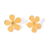Load image into Gallery viewer, 18k Dainty Flower Earrings
