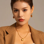 Load image into Gallery viewer, 18k Dainty Heart Hoops Earrings
