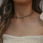 Load image into Gallery viewer, 18k Layered Gold Mesh Choker Necklace and Bracelet
