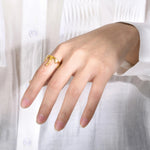 Load image into Gallery viewer, 18k Minimal Melting Ring
