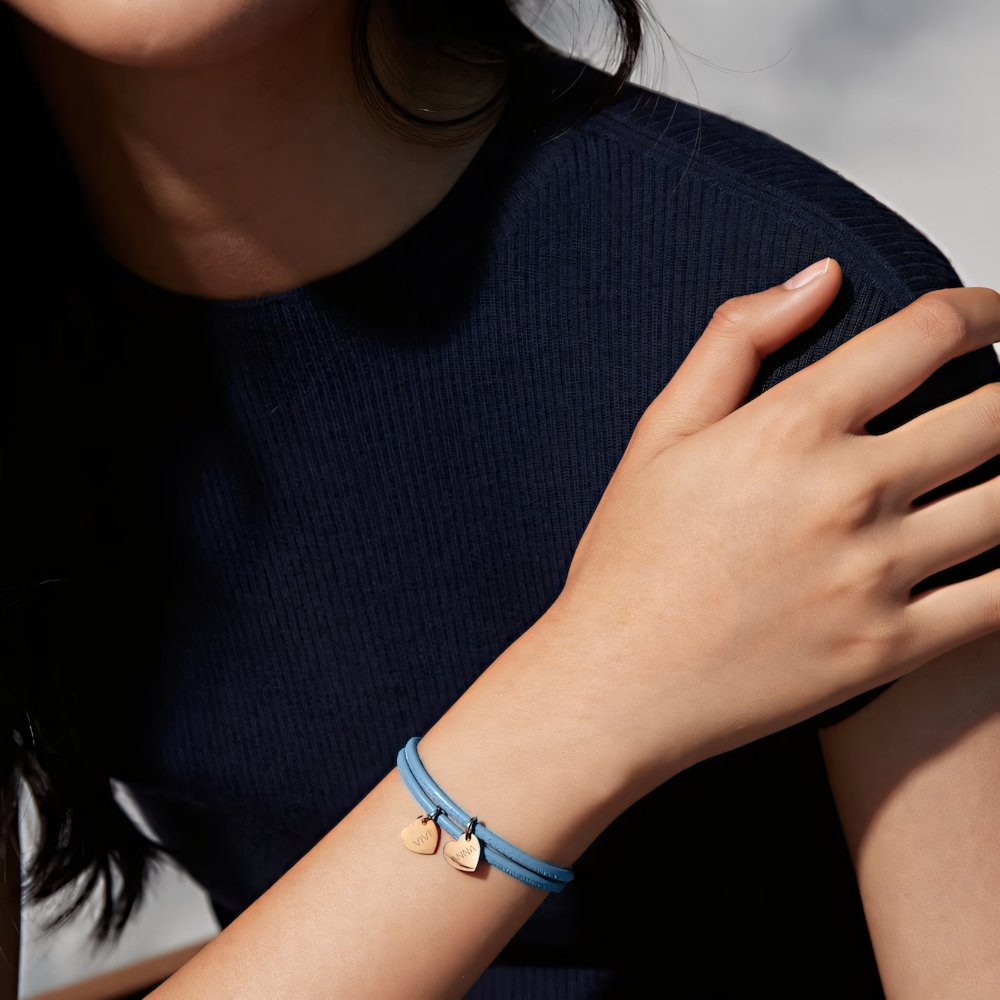Aurelia Leather Heart Bracelet