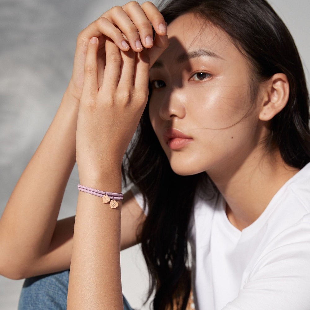 Aurelia Leather Heart Bracelet