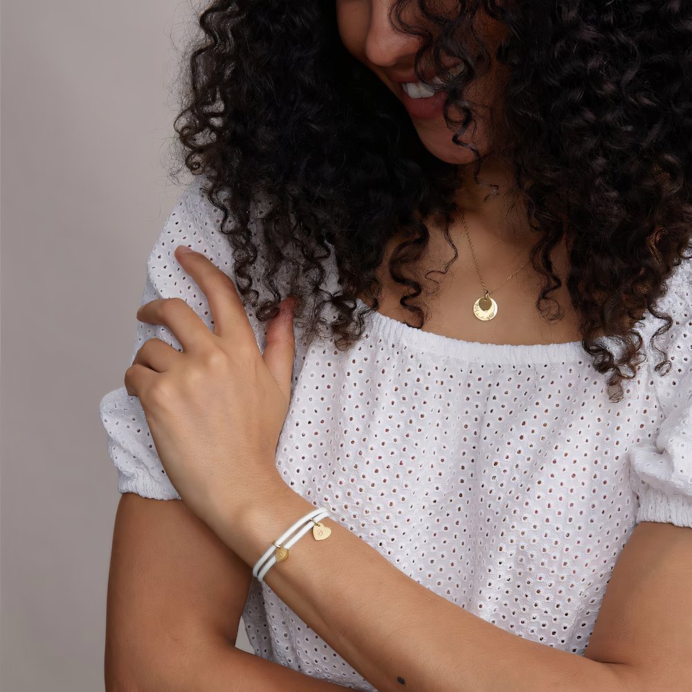 Aurelia Leather Heart Bracelet