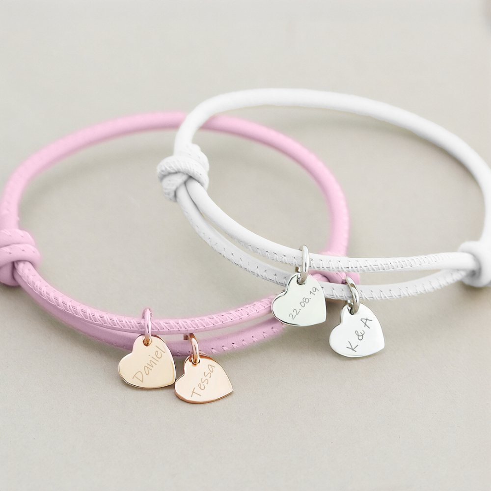 Aurelia Leather Heart Bracelet