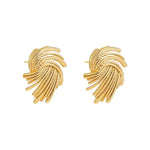 Load image into Gallery viewer, 18k Spiraling Braided Dainty Earrings
